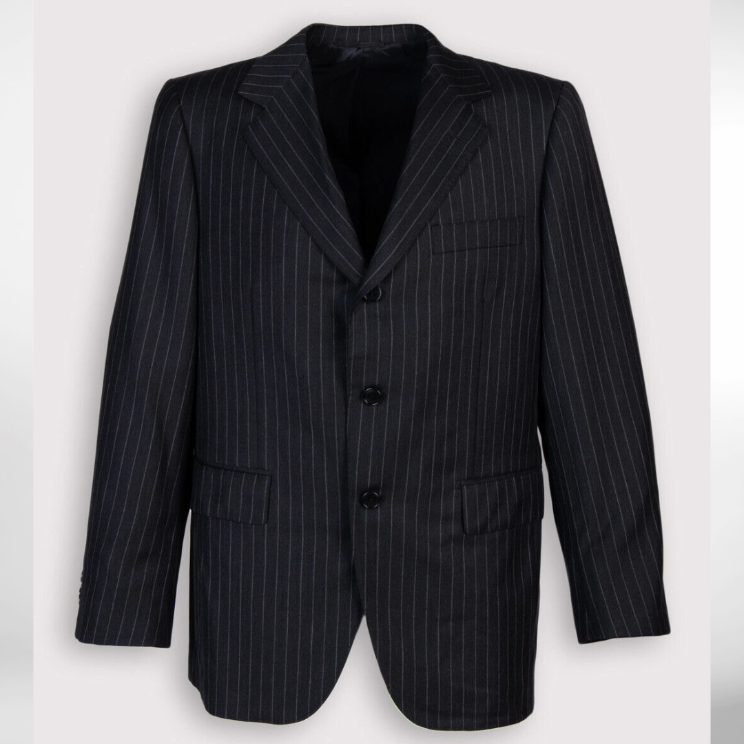 RRP £1500 BNWT SARTORIA PARTENOPEA Suit, Pinstripe, Fully Lined UK42 XL