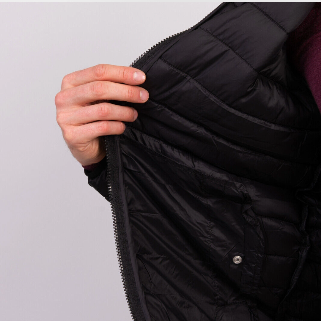 RRP £385 BNWT JOHN RICHMOND Quilted Jacket Size L, Full Zip Hooded