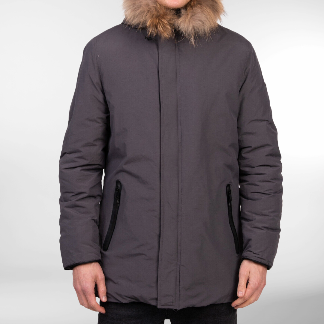 RRP £185 BNWT HENRY'S COTTONS Designer Men's Parka Jacket Size M - Padded with Hood