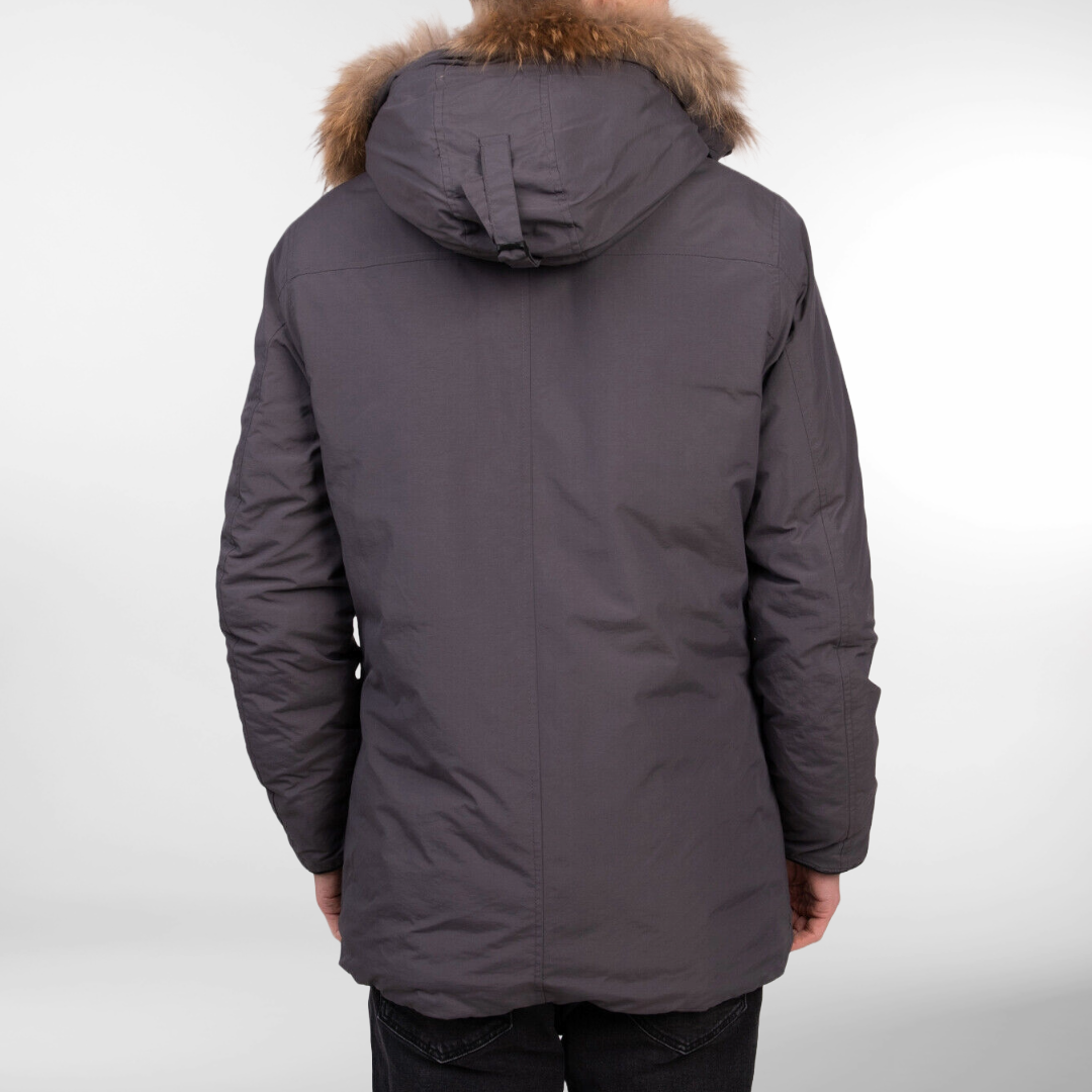 RRP £185 BNWT HENRY'S COTTONS Designer Men's Parka Jacket Size M - Padded with Hood