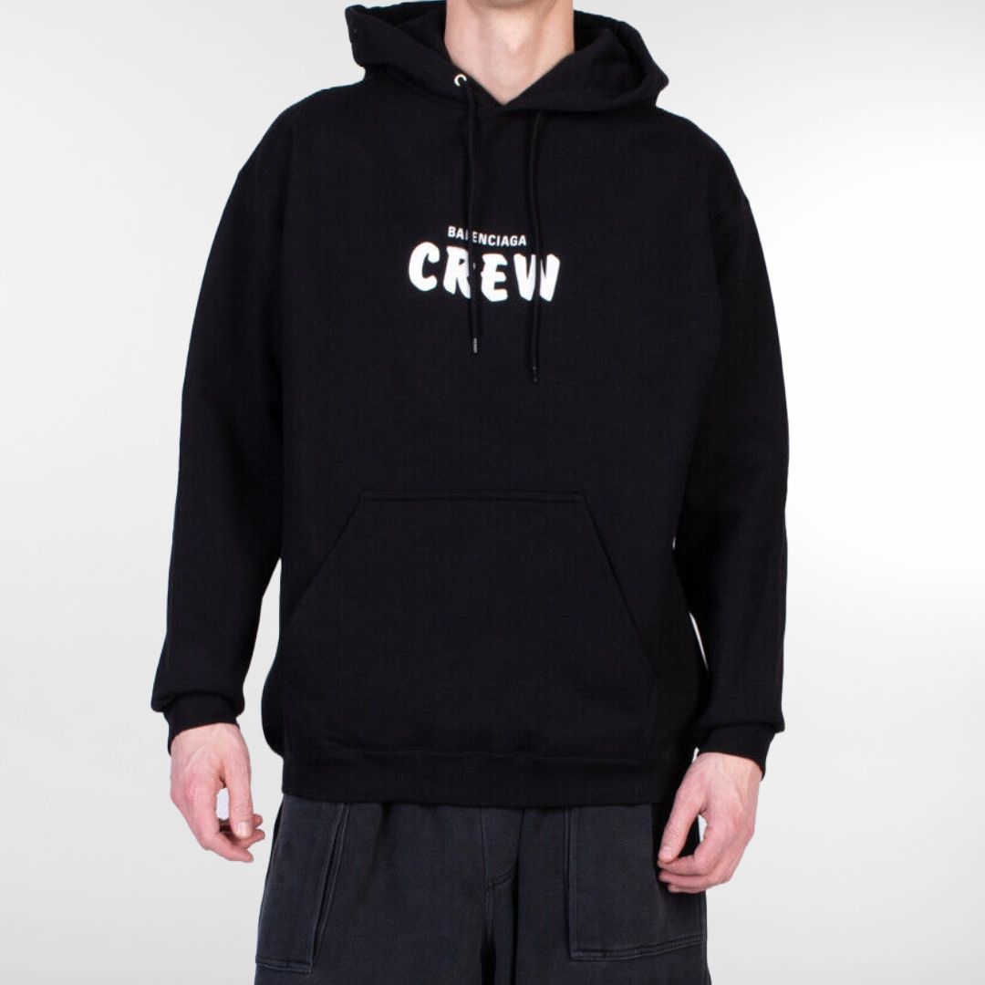 BALENCIAGA CREW クルーロゴ プルオーバー パーカー XL RRP £630 BNWT BALENCIAGA CREW Hoodie M, Kangaroo Pocket, Made In Italy