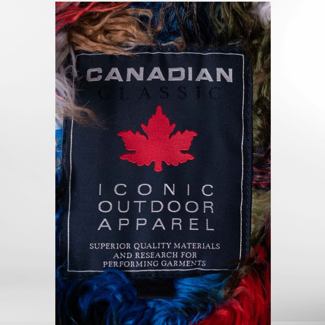 RRP £370 BNWT CANADIAN CLASSIC Men's Down Coat UK20 XXL. Fringed Lining