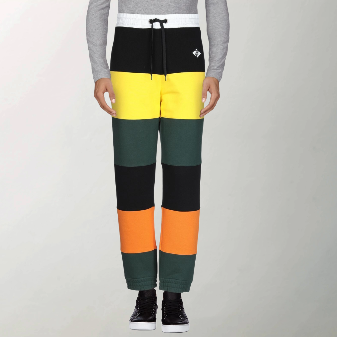 RRP £565 BNWT BURBERRY Lyford Sweat Trousers / Joggers Size L. Colour Block.