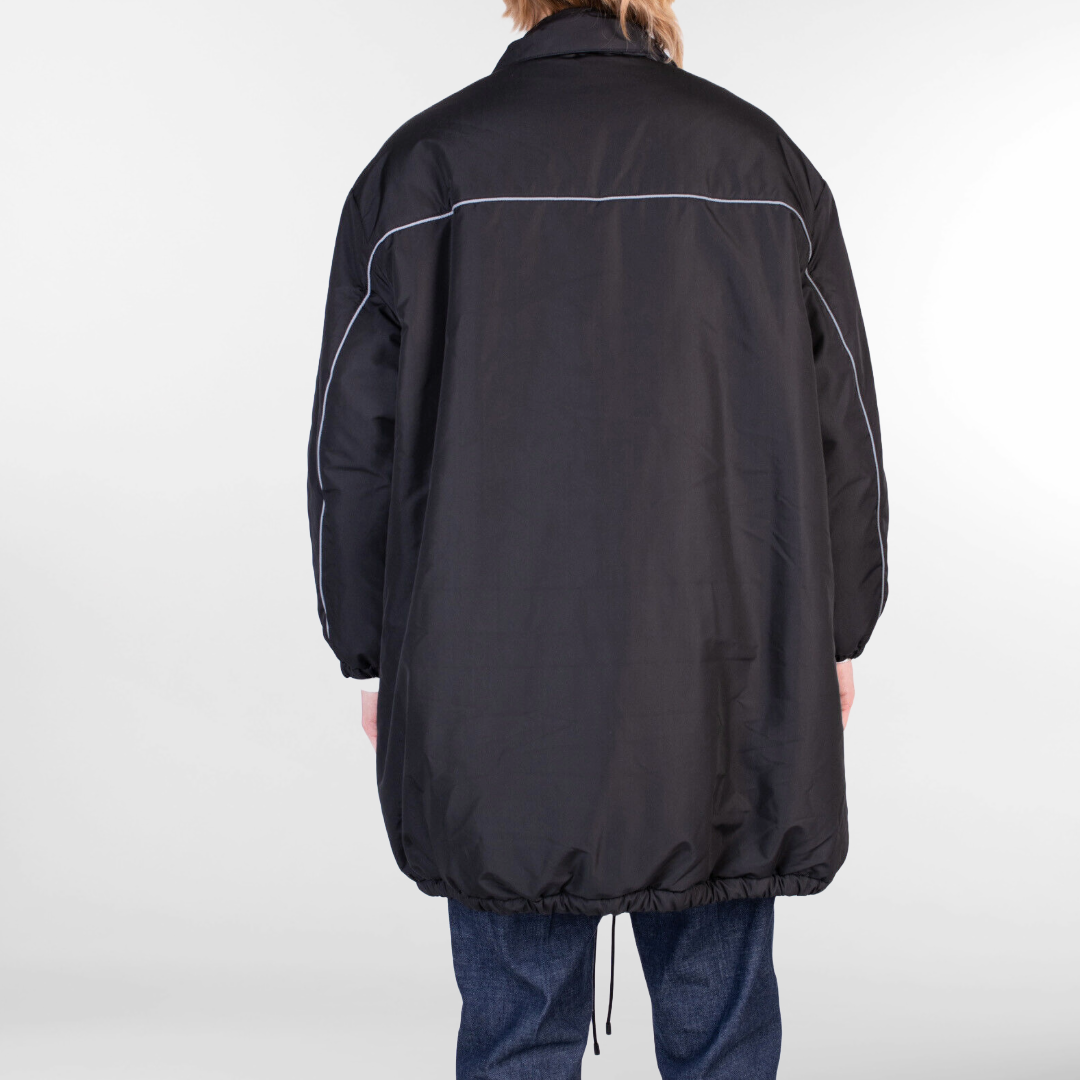 RRP £230 BNWT AUTRY Men's Oversized Jacket Size M - Black - Reflective - Made in Italy