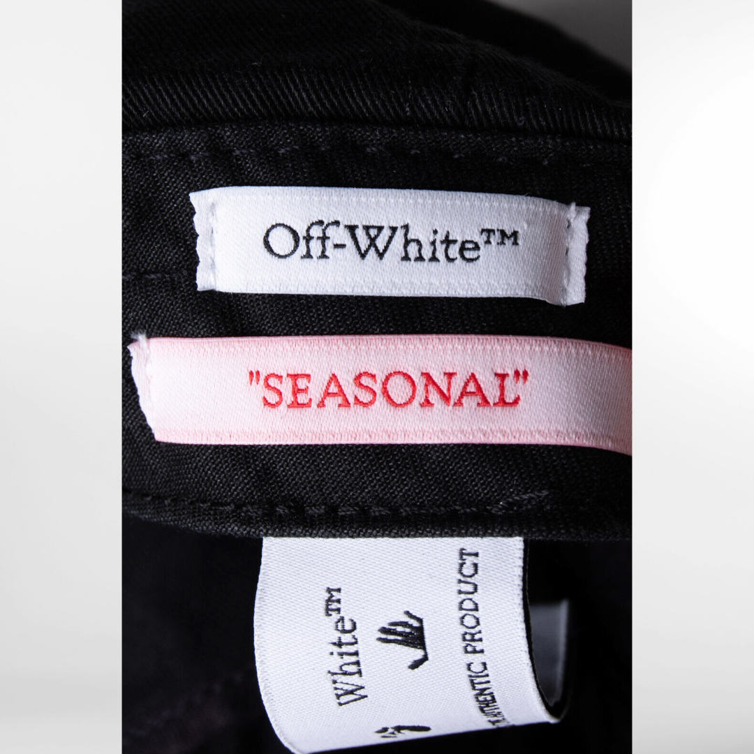 RRP £200 BNWT OFF-WHITE c/o VIRGIL ABLOH Weed Baseball Cap. Arrows Logo. One Size