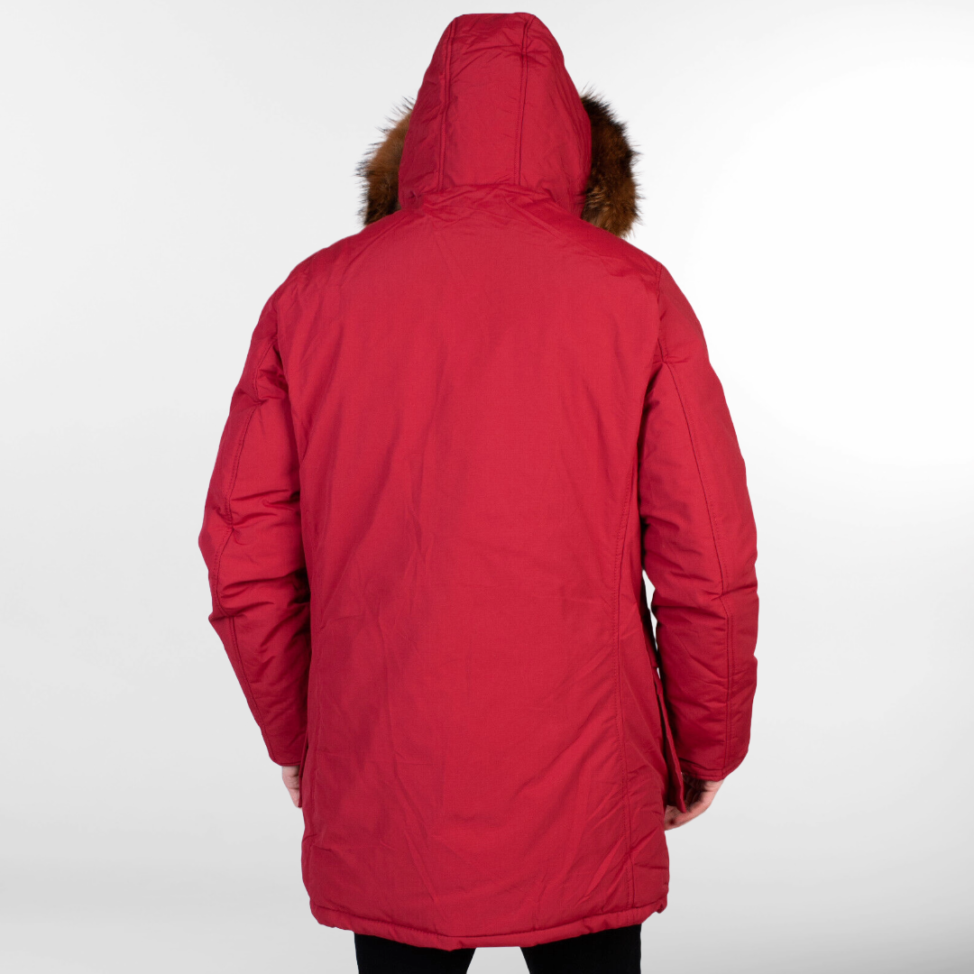RRP £600 BNWT ALESSANDRO DELL'ACQUA Parka Jacket Size S, Detachable Hood