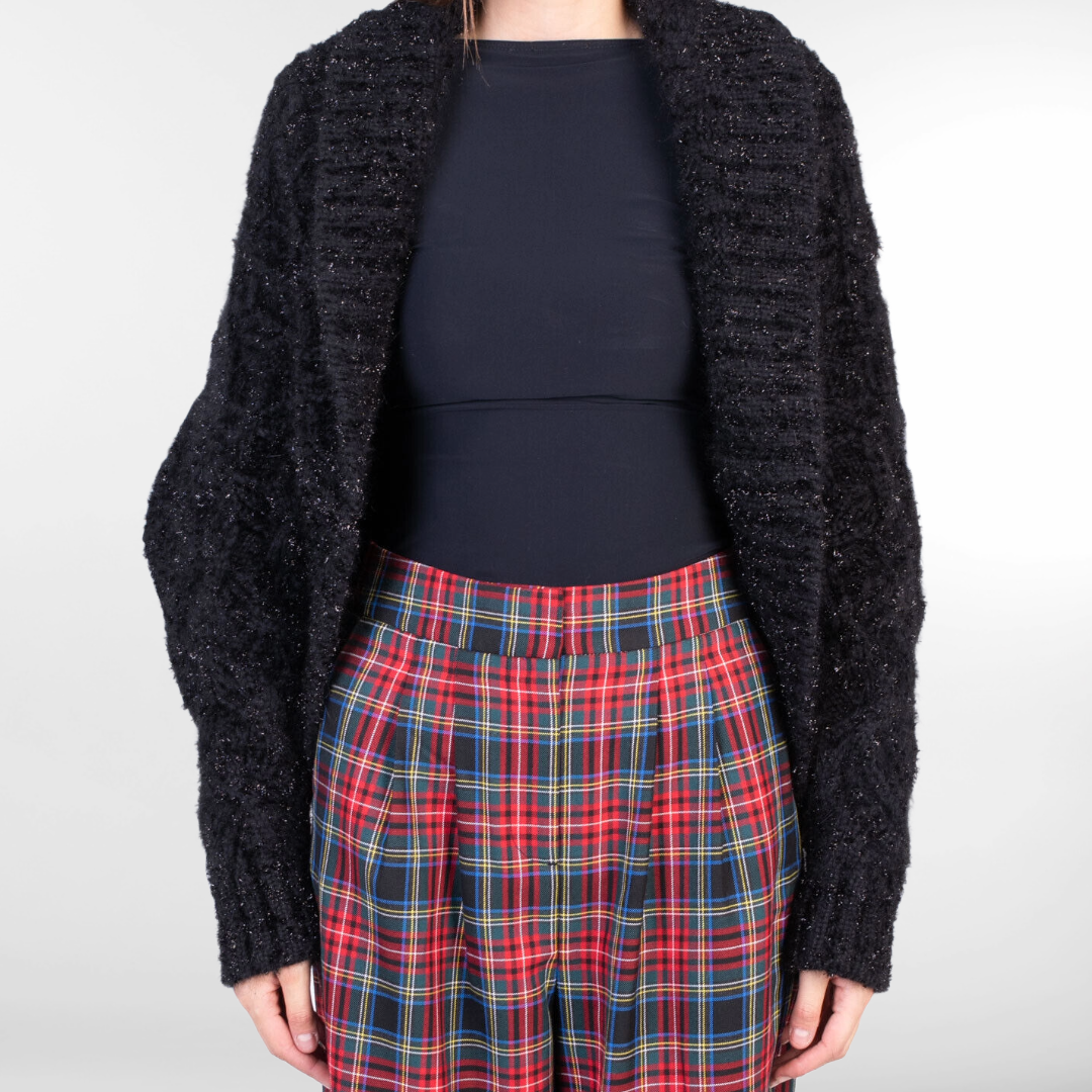 RRP £1085 BNWT DOLCE & GABBANA Cardigan - Cashmere & Angora Wool Blend UK4 XXS