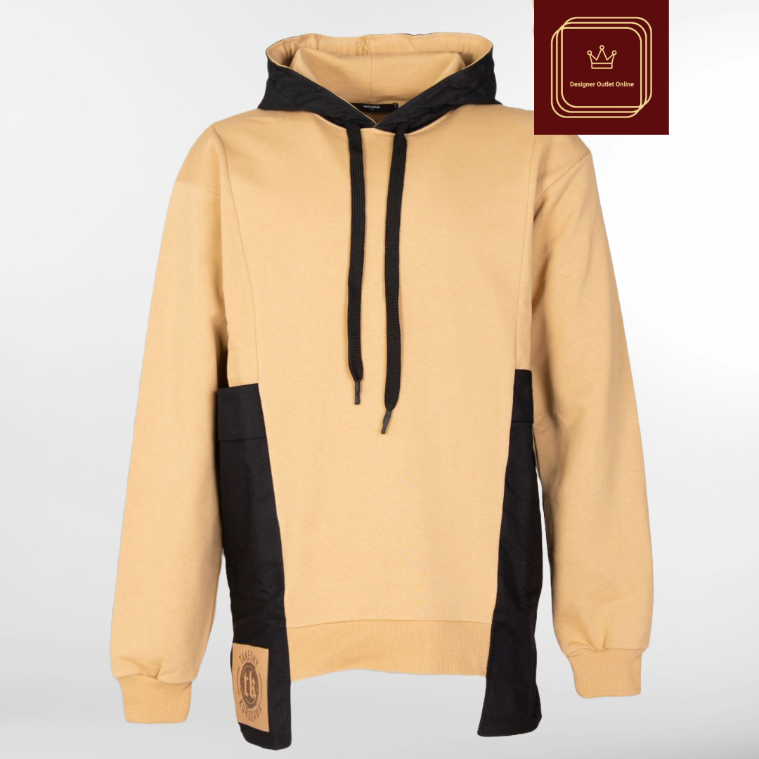 RRP £145 BNWT TAKESHY KUROSAWA HOMME Hoodie Size S, Two-Tone Asymmetric, Made in Italy