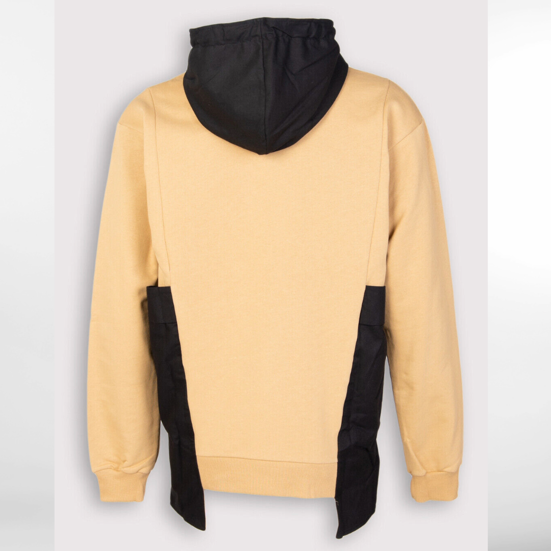 RRP £145 BNWT TAKESHY KUROSAWA HOMME Hoodie Size S, Two-Tone Asymmetric, Made in Italy