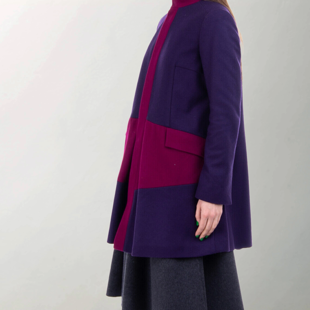 RRP £913 BNWT GUY LAROCHE Made in Italy Designer Womens Ladies Top Coat Size M