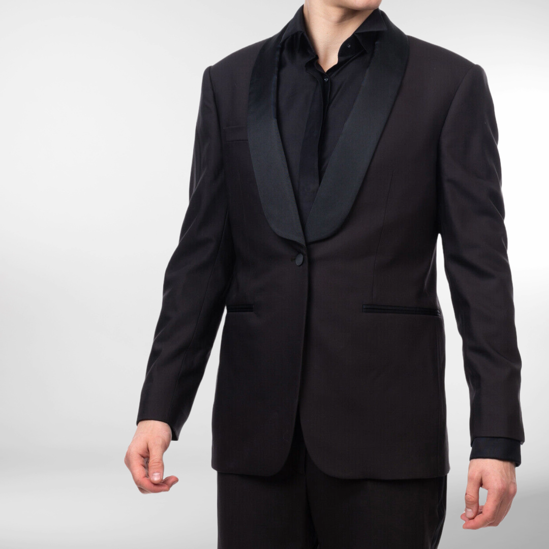RRP £880 BNWT HACKETT of Mayfair Men's Wool Tuxedo Suit 38R Jacket 32R Trousers, Satin Collar