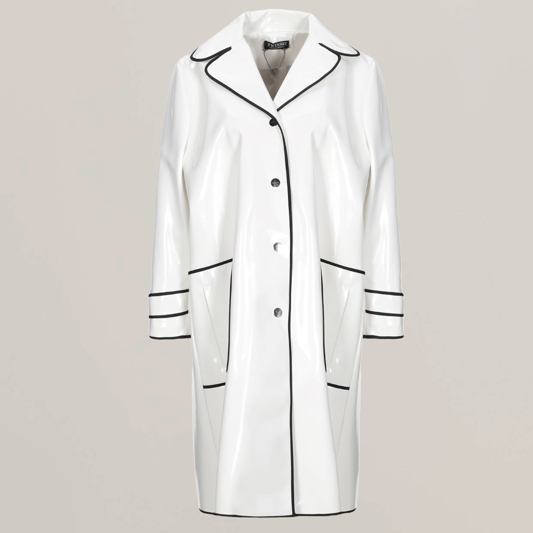 RRP £180 BNWT Designer Womens TWIN-SET SIMONA BARBIERI Trench Coat Siz