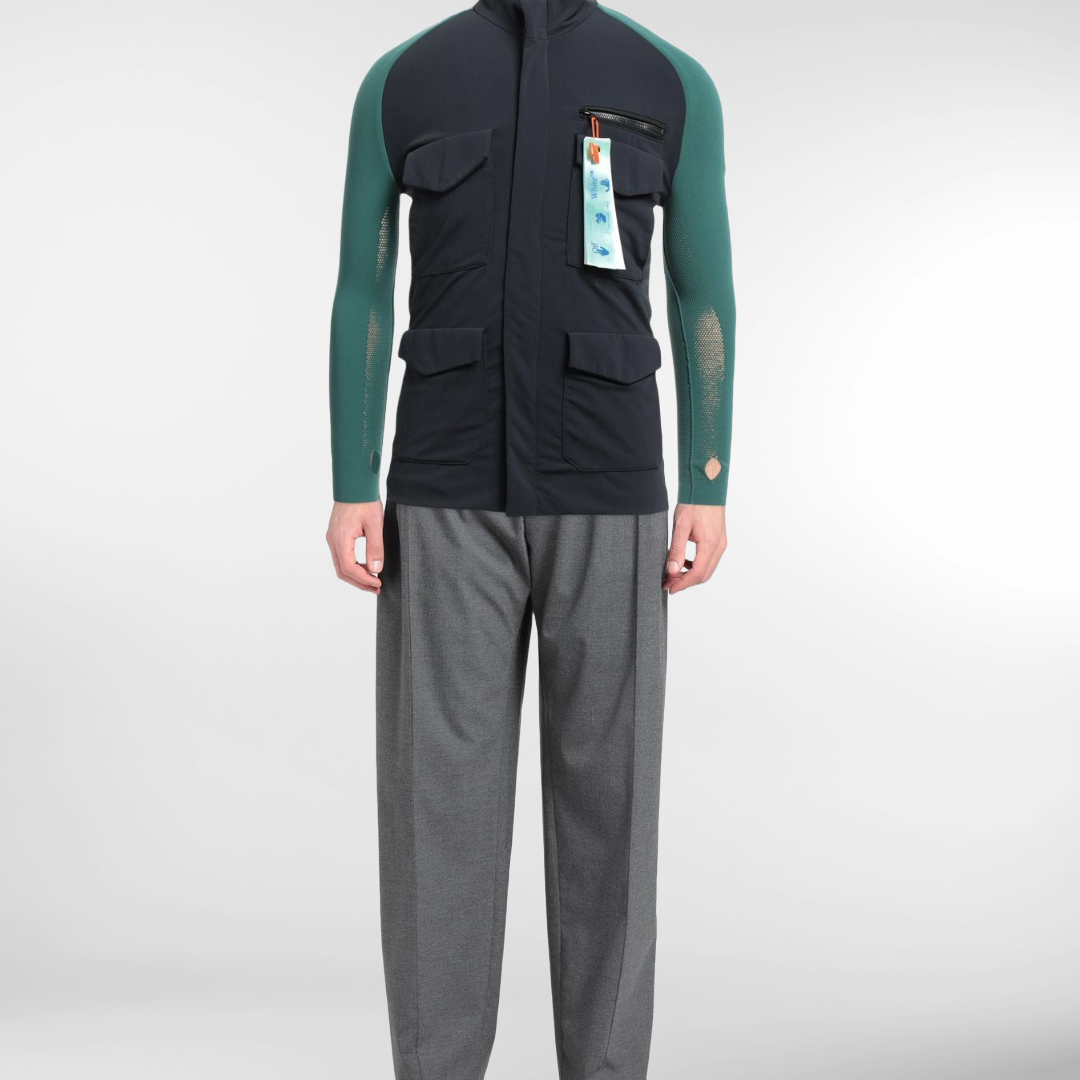 RRP £580 BNWT OFF-WHITE c/o VIRGIL ABLOH Jacket Size M - Stretch Knit