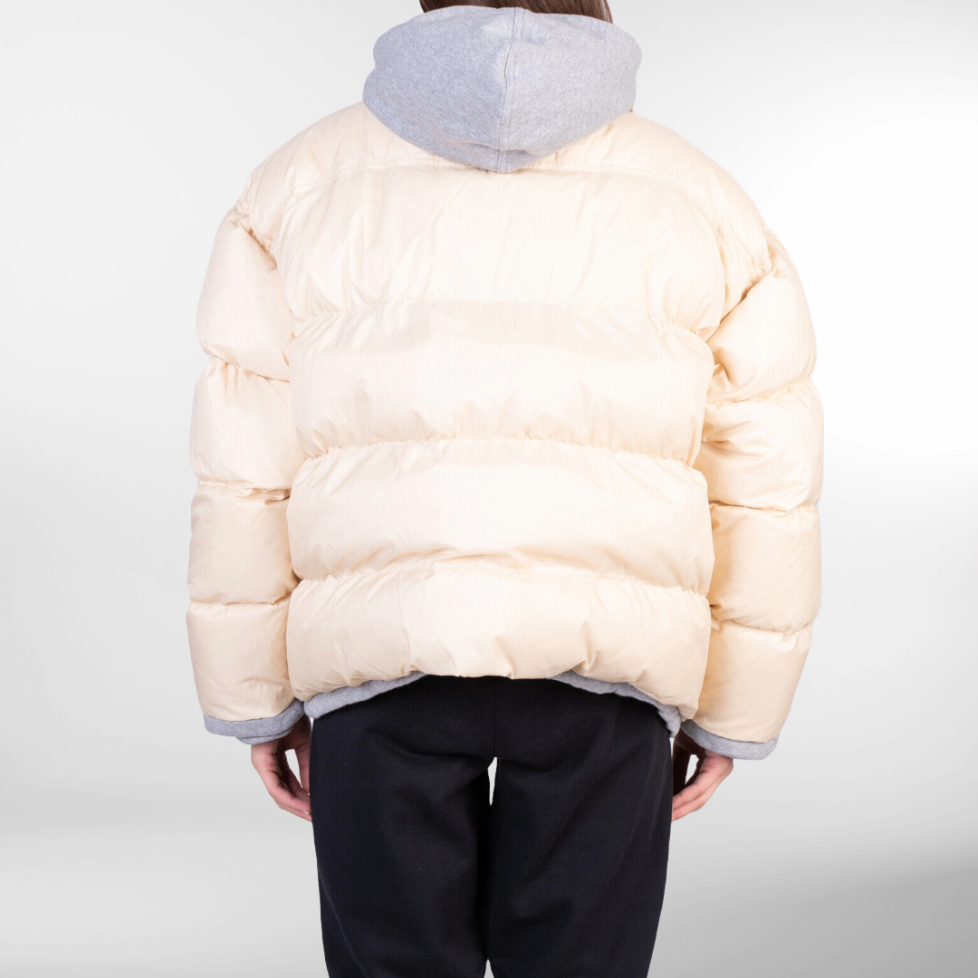 RRP £1826 BNWT OFF-WHITE c/o VIRGIL ABLOH Warm Down Oversized Anorak Jacket Size XS, Zip Hooded