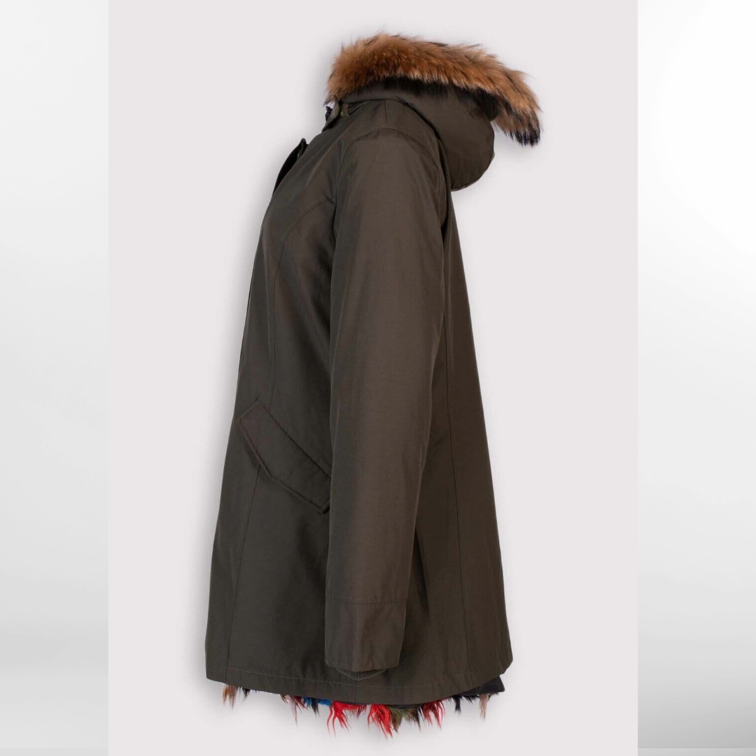 RRP £370 BNWT CANADIAN CLASSIC Men's Down Coat UK20 XXL. Fringed Lining