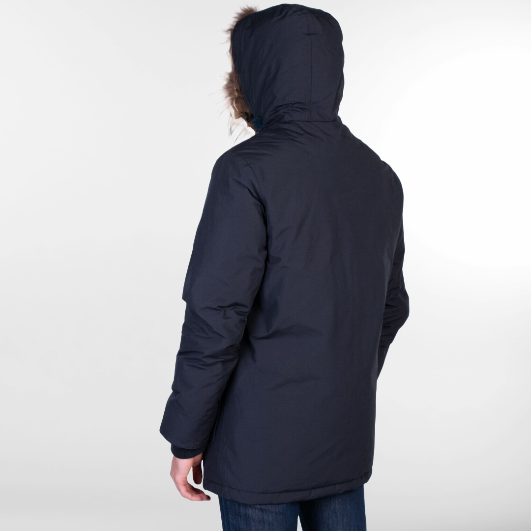 RRP £300 BNWT CANADIAN CLASSIC Men's Blue Down Jacket M. Water Resistant