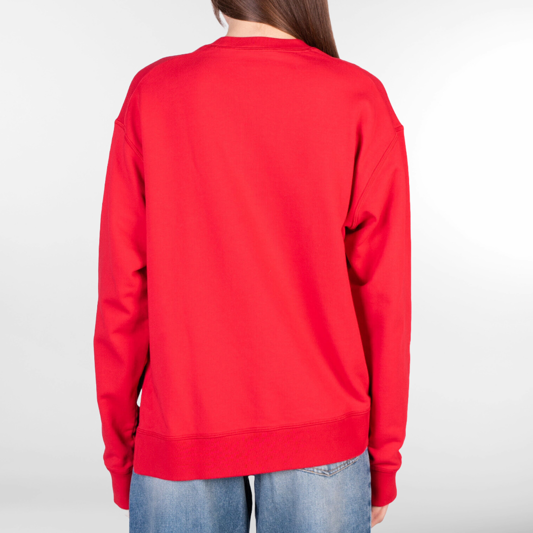RRP £300 BNWT DSQUARED2 Sweatshirt Size M, Cracked Logo, Dipped Hem