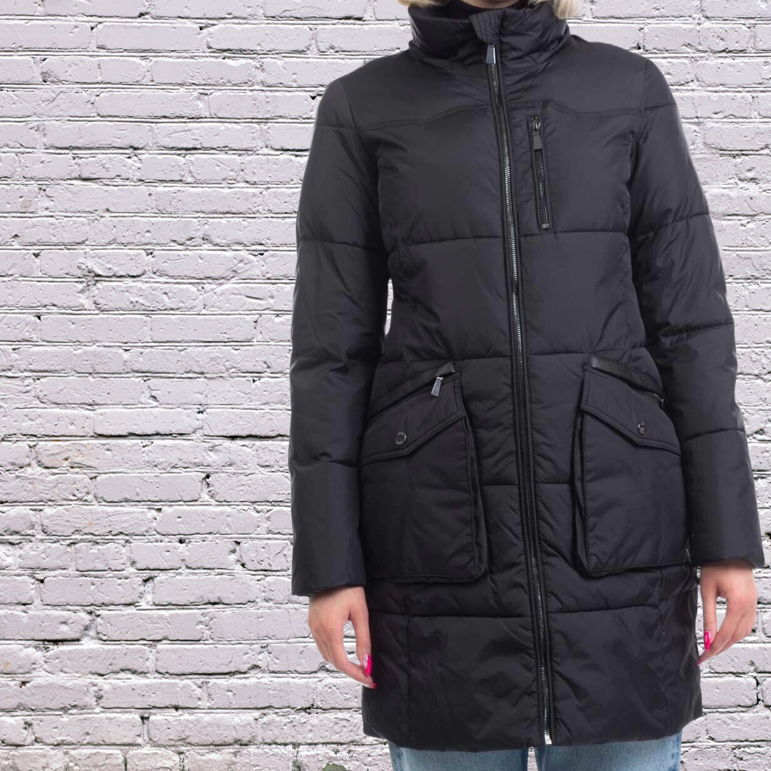 RRP £190 BNWT Designer Womens DKNY Winter Coat XS Quilted & Padded Ladies