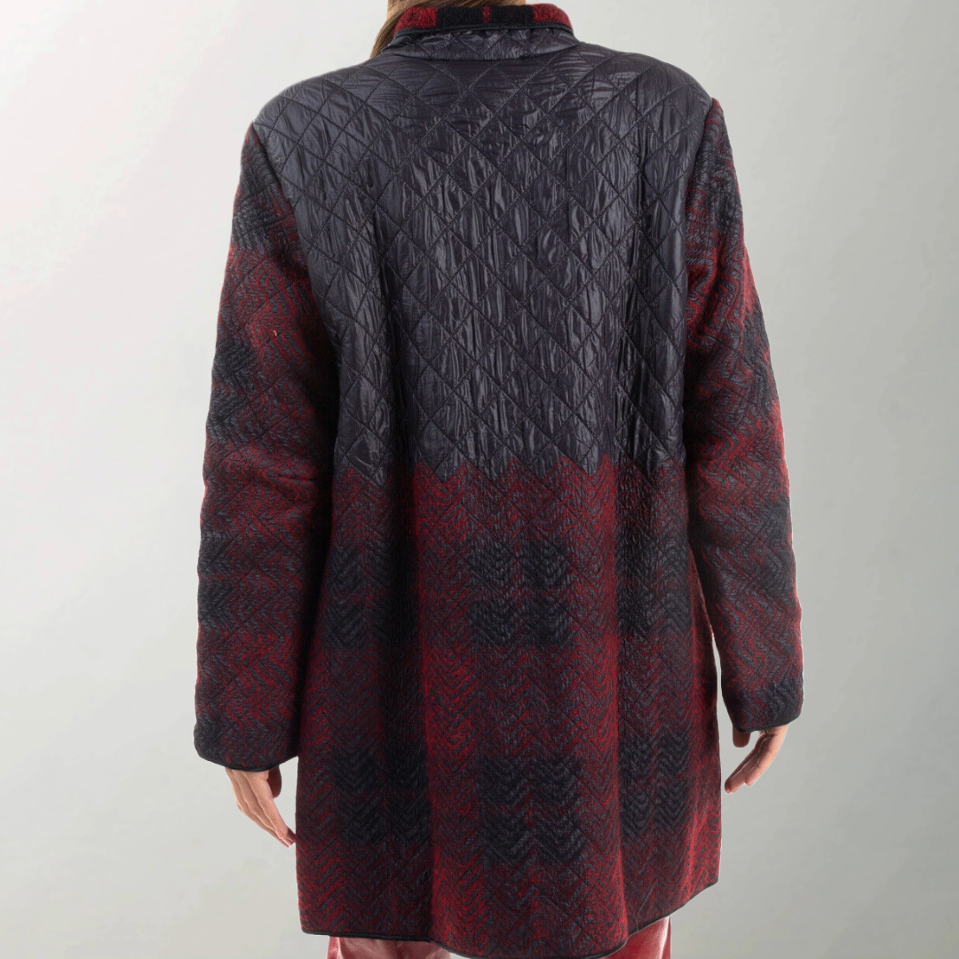 RRP £380 BNWT BRAND UNIQUE Handmade Designer Womens Jacket Coat Size M Wool