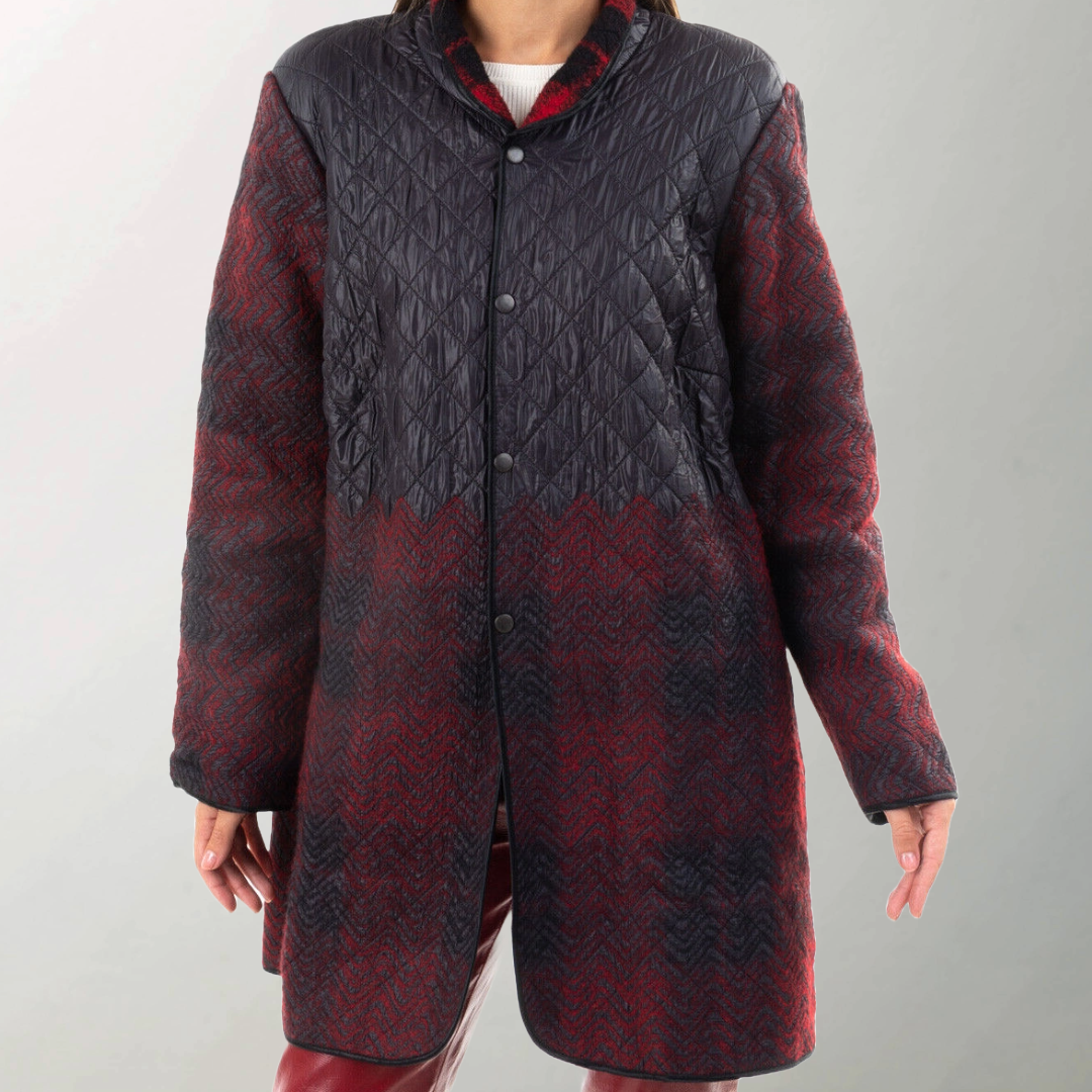 RRP £380 BNWT BRAND UNIQUE Handmade Designer Womens Jacket Coat Size M Wool