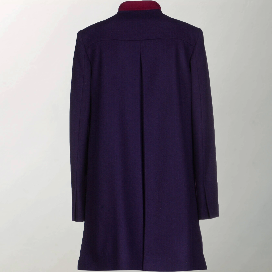 RRP £913 BNWT GUY LAROCHE Made in Italy Designer Womens Ladies Top Coat Size M